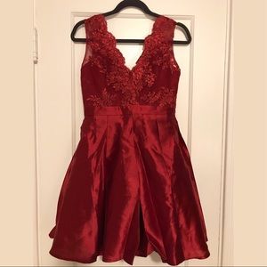 Lulu’s red semi-formal dress